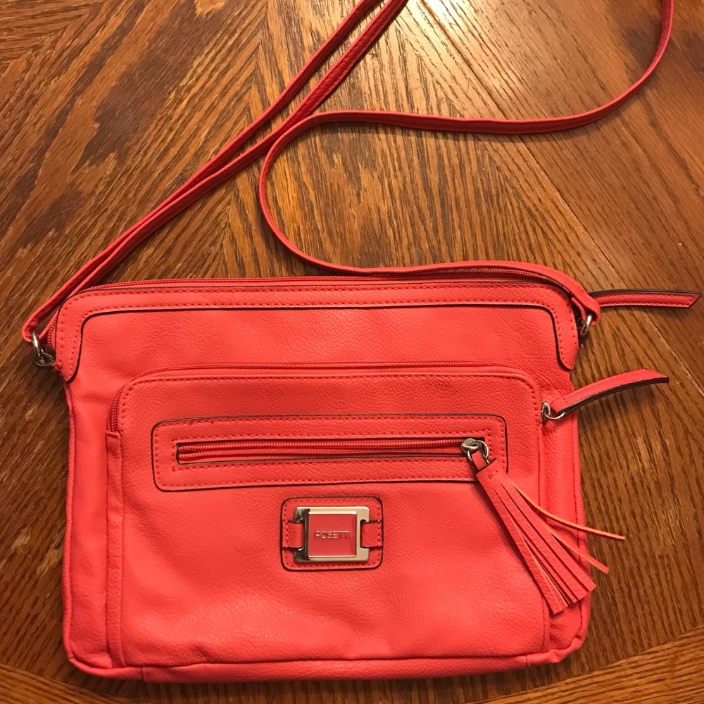 Pretty Peach Crossbody Fringe Tassel Bag!